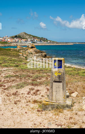 A Muxia, Galizia, Spagna, Europa. Camino de Santiago. Foto Stock