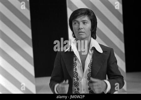 Deutscher Schlagersänger und Schauspieler Rex Gildo, Deutschland 1970er Jahre. Il tedesco schlager cantante e attore Rex Gildo, Germania degli anni settanta. Foto Stock