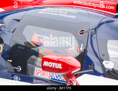 Cambio pilota 3 al circuito di Silverstone, Inghilterra Foto Stock