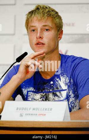 Amburgo, Germania, 25 Luglio 2017: 16 anni giocatore di tennis Rudolf Molleker durante il German Open 2017 presso il Rothenbaum di Amburgo. Credito: Frank Molter/Alamy Live News Foto Stock