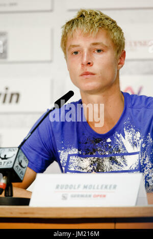 Amburgo, Germania, 25 Luglio 2017: 16 anni giocatore di tennis Rudolf Molleker durante il German Open 2017 presso il Rothenbaum di Amburgo. Credito: Frank Molter/Alamy Live News Foto Stock