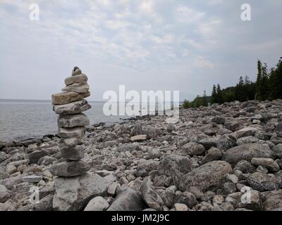 Lago Huron, Bruce Peninsula Park (Ontario, Canada) Foto Stock