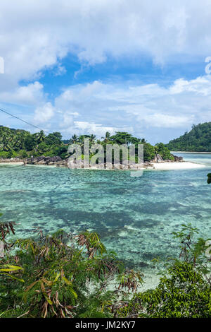 Spiaggia di Anse L'Islette, Isola di Mahe, Seychelles, Oceano indiano, Africa Foto Stock