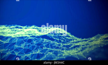 Abstract digitale mare con copyspace Foto Stock