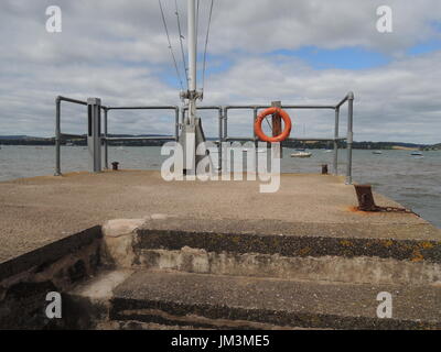 Lympstone un tipico inglese South Devon villaggio costiero Foto Stock