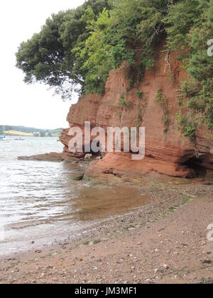 Lympstone un tipico inglese South Devon villaggio costiero Foto Stock