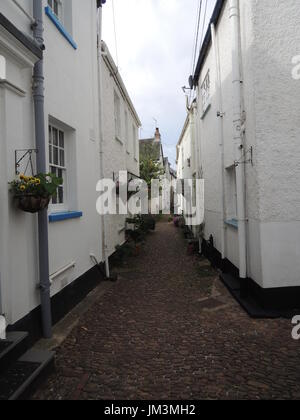 Lympstone un tipico inglese South Devon villaggio costiero Foto Stock