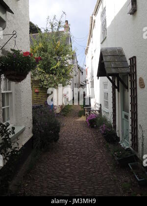 Lympstone un tipico inglese South Devon villaggio costiero Foto Stock