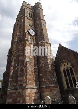 Lympstone, Devon, la Chiesa Parrocchiale e il cimitero Foto Stock