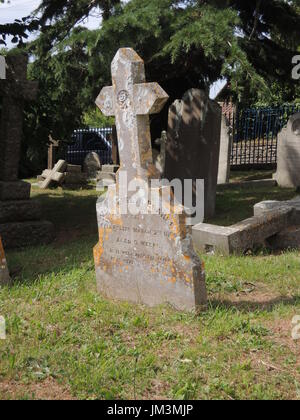 Lympstone, Devon, la Chiesa Parrocchiale e il cimitero Foto Stock