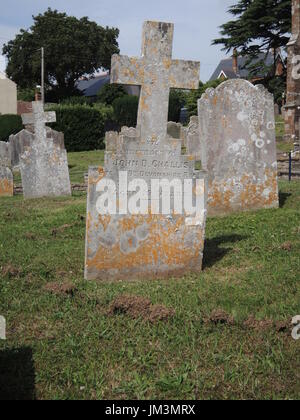 Lympstone, Devon, la Chiesa Parrocchiale e il cimitero Foto Stock