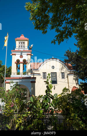 Chiesa in Istrios, Rodi, Egeo Meridionale, Grecia, Europa Foto Stock