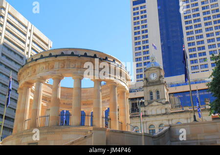 Anzac War Memorial Brisbane Australia. Foto Stock