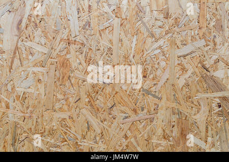 Close-up di una particella board texture di sfondo. Foto Stock