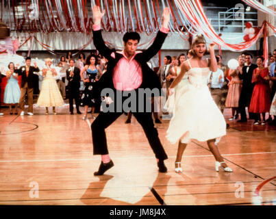 John Travolta e Olivia Newton John, grasso, 1978 Foto Stock