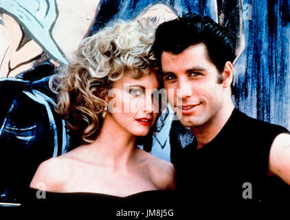 John Travolta e Olivia Newton John, grasso, 1978 Foto Stock
