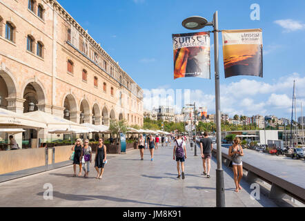 Barcellona Spagna catalunya catalonia Museu d'Història de Catalunya Catalan history museum Palau de Mar, Plaça de Pau Vila Barcellona Spagna Catalogna Foto Stock