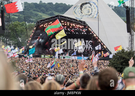 Glastonbury Festival 2017 - Giorno 4 dotata di: Craig David dove: Somerset, Regno Unito quando: 24 giu 2017 Credit: WENN.com Foto Stock