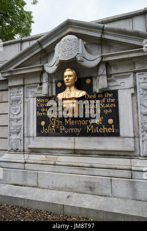 John purroy mitchel memorial central Park di New York City STATI UNITI D'AMERICA Foto Stock