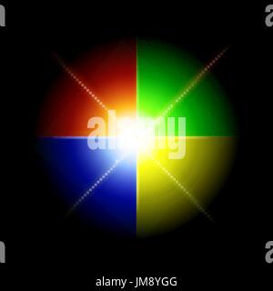 Ruote dei colori. Illustrazione Vettoriale. Cerchio colorato. 10 eps Illustrazione Vettoriale