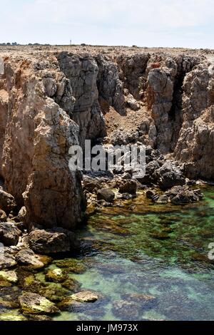 Punta des Nou Covus Na Macaret Menorca Minorca spagna Foto Stock