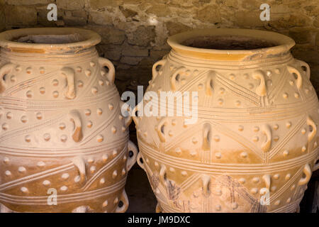 Giant antiche anfore da Knossos Palace - Creta, Grecia Foto Stock