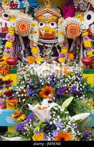 Hare Krishna festival del carro, Leicester City, Regno Unito Foto Stock