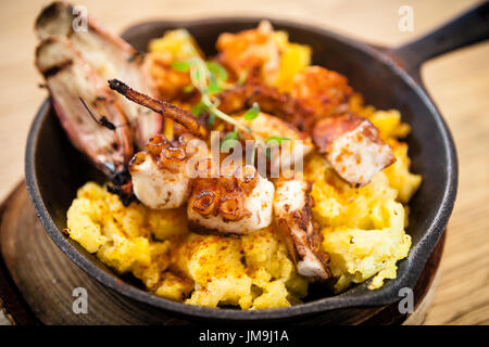 Pulpo a la gallega Foto Stock