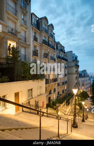 Parigi, Montmartre, Treppe Foto Stock