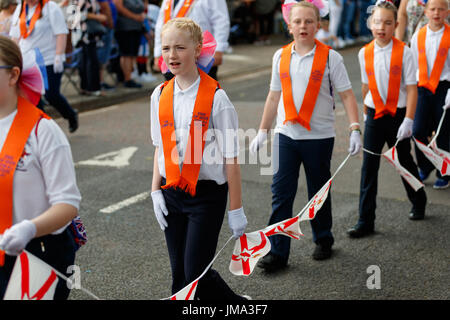 Orange Celebrazioni in Bangor County Down Foto Stock
