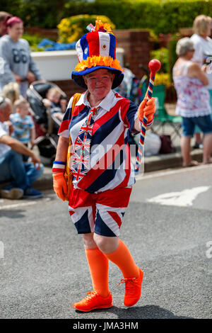 Orange Celebrazioni in Bangor County Down Foto Stock