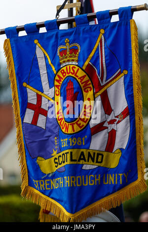 Orange Celebrazioni in Bangor County Down Foto Stock