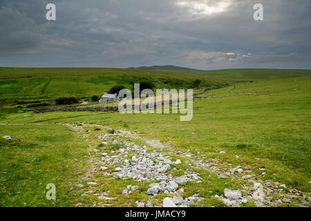 Casale appartato isolati su Bodmin Moor Foto Stock