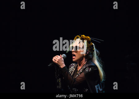 Toronto, Canada. 26 Luglio, 2017. Nuova ondata di icone di Blondie eseguire presso il Sony Centre di Toronto per la loro rabbia e Rapture Tour a sostegno del loro ultimo record impollinatore'. Credito: Bobby Singh/Alamy Live News Foto Stock