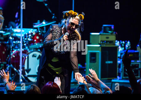 Toronto, Canada. 26 Luglio, 2017. Nuova ondata di icone di Blondie eseguire presso il Sony Centre di Toronto per la loro rabbia e Rapture Tour a sostegno del loro ultimo record impollinatore'. Credito: Bobby Singh/Alamy Live News Foto Stock