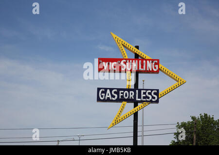 Route 66 litchfield museo e centro informazioni illinois Foto Stock