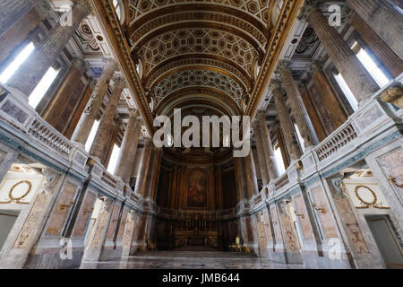 La Cappella Palatina nel Palazzo Reale di Caserta - Campania, Italia Foto Stock