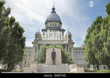 State Capitol Building springfield illinois Foto Stock