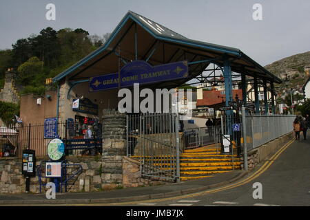 Great Orme Tramway in Llandudno Foto Stock