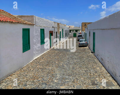 Street in Teguise in Lanzarote Foto Stock