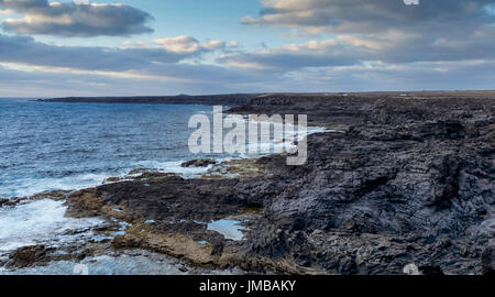 La Caleta Negra a Playa Blanca a Lanzarote Foto Stock