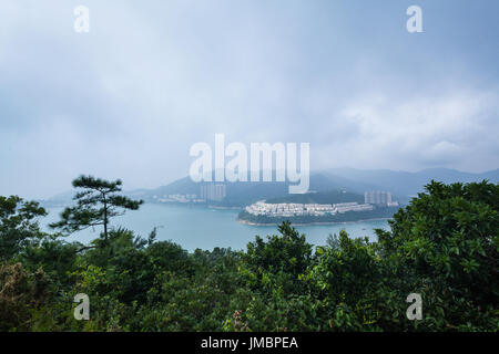 HONG KONG - Ottobre 23, 2016: vista dalla montagna di Hong Kong. Foto Stock