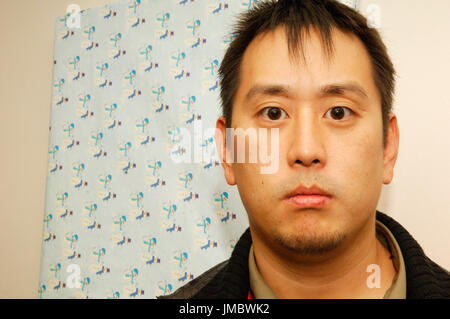 Dj joe hahn 2007 kroq quasi Natale acustica gibson anfiteatro città universale,ca. Foto Stock