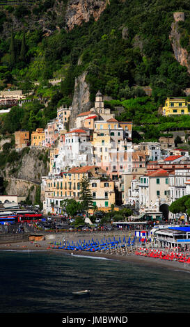 Amalfi Costiera Amalfitana, la penisola di Sorrento, campania, Golfo di Salerno, Italia. Foto Stock