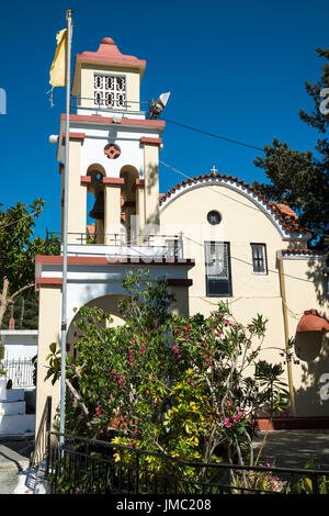 Chiesa in Istrios, Rodi, Egeo Meridionale, Grecia, Europa Foto Stock
