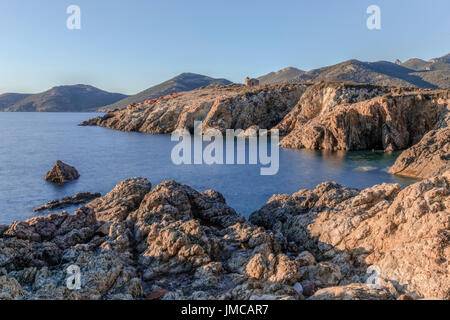 Galeria, Haute-Corse, Corsica, Francia Foto Stock