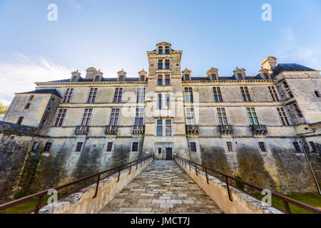 Cadillac Castello (Château des Ducs d'Epernon), Cadillac, un comune nella Gironda dipartimento in Nouvelle-Aquitaine, parte sud-ovest della Francia Foto Stock