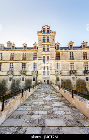 Cadillac Castello (Château des Ducs d'Epernon), Cadillac, un comune nella Gironda dipartimento in Nouvelle-Aquitaine, parte sud-ovest della Francia Foto Stock