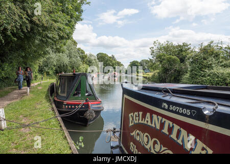 Saul incrocio dove la Gloucester, nitidezza e canali Stroudwater soddisfare. Frampton on severn, Gloucestershire, Inghilterra. Regno Unito. Foto Stock