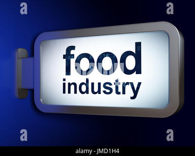 Realizzati concetto: industria alimentare su sfondo tramite Affissioni Foto Stock
